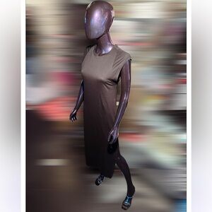 Frame Sleeveless Black Midi Dress